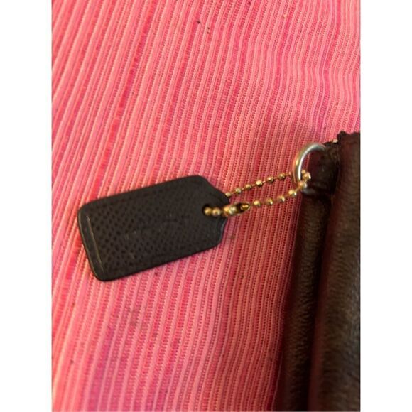 Coach signature double gold zipper wallet brown 6.5x4" - Picture 3 of 8